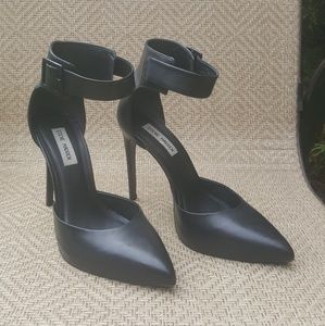 Steve Madden Flashback Leather Ankle-Strap Heels